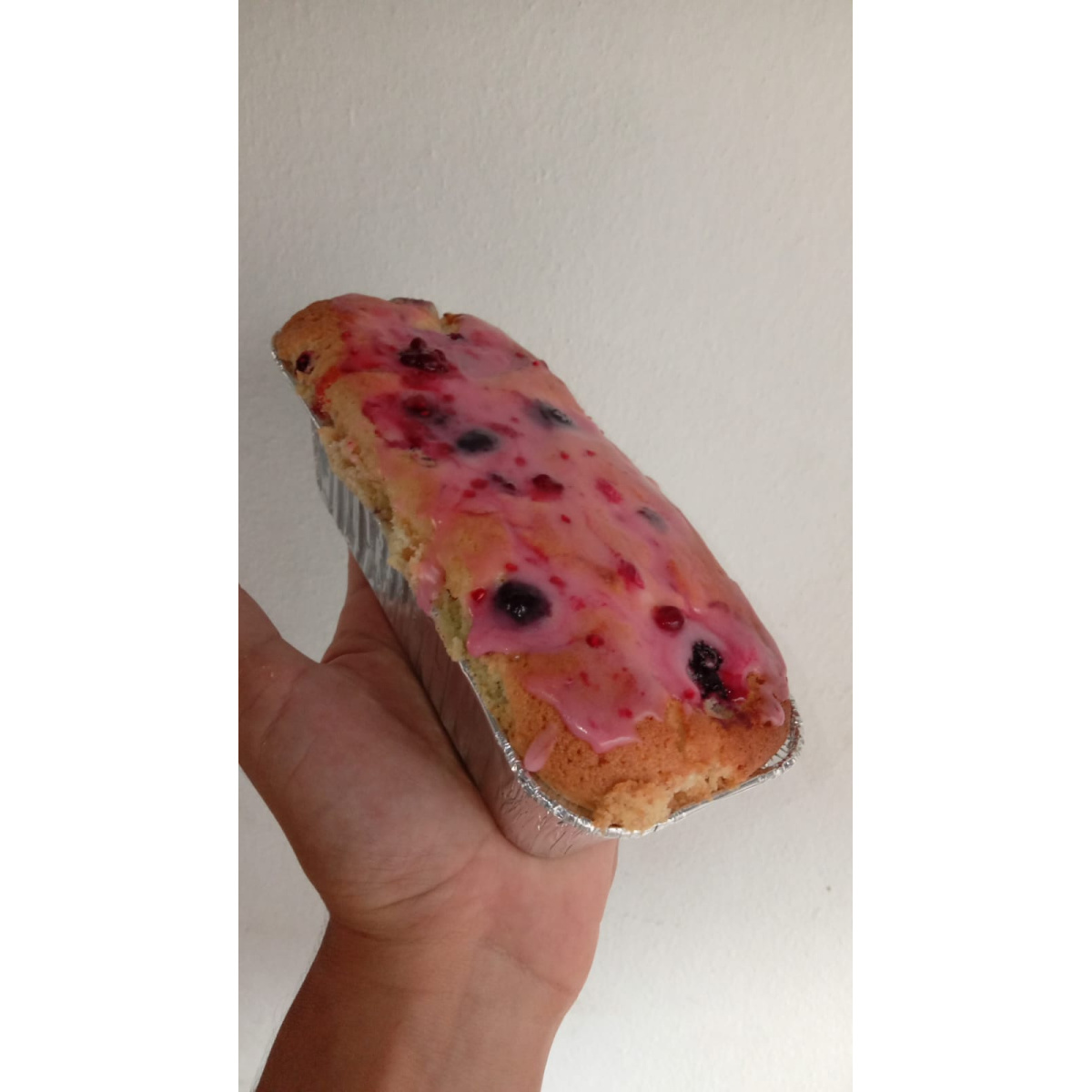 Budín de frutos rojos